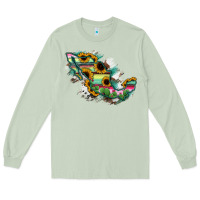 Matcha Guerrero Mexico Sunflower Map Long Sleeve Tee - RanaPortraitStore