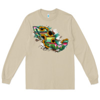 Mushroom Guerrero Mexico Sunflower Map Long Sleeve Tee - RanaPortraitStore