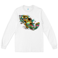White Guerrero Mexico Sunflower Map Long Sleeve Tee - RanaPortraitStore