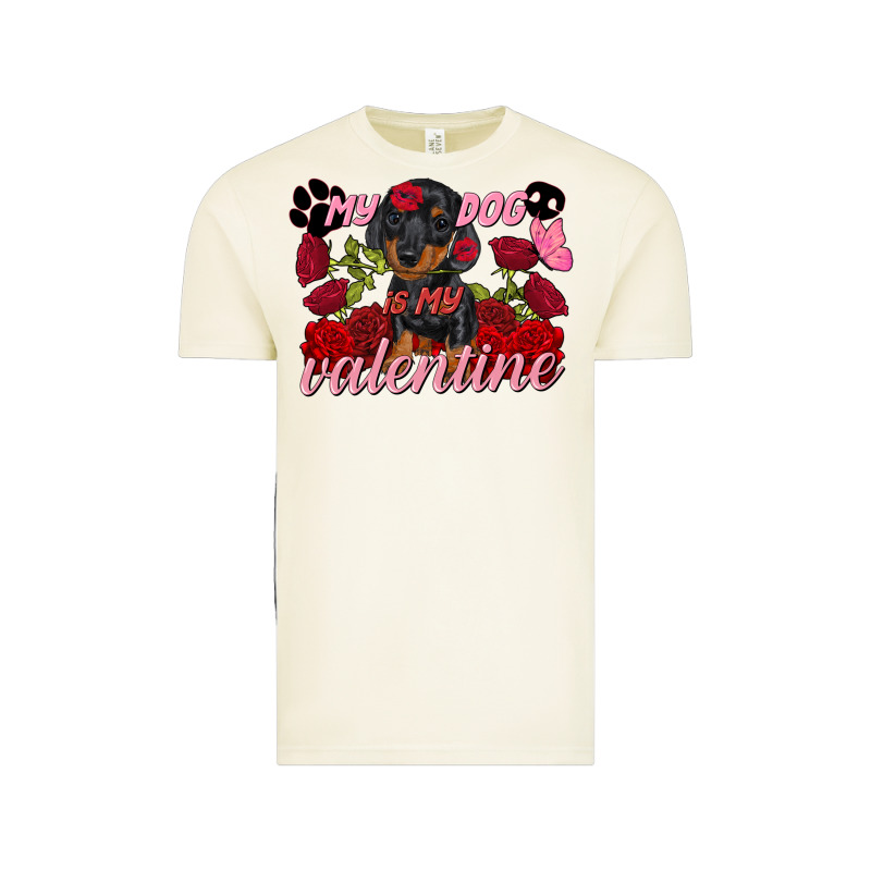 My Dog Is My Valentine's Day Vintage Tee by FaDigitalArtStudio | Teevron