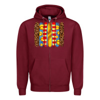 Burgundy softball  brushstrokes Zipper Hoodie - AdoDesignShop