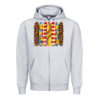 Heather Grey softball  brushstrokes Zipper Hoodie - AdoDesignShop