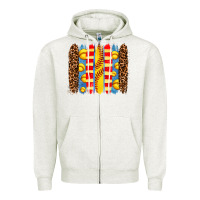 Oatmeal Heather softball  brushstrokes Zipper Hoodie - AdoDesignShop