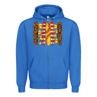 True Royal softball  brushstrokes Zipper Hoodie - AdoDesignShop