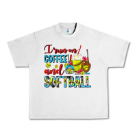 Lunar Rock I Run On Coffee And Softball Frappe Urban Heavy Tee - FaDigitalArtStudio
