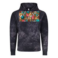 Cloud Black american  football with turquoise license plate Vintage Hoodie - BundleAndBundleShop