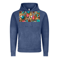 Vintage Denim american  football with turquoise license plate Vintage Hoodie - BundleAndBundleShop