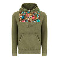 Vintage Olive american  football with turquoise license plate Vintage Hoodie - BundleAndBundleShop