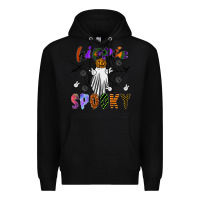 Black hippie spooky Premium Hoodie - SublimationCraftShop