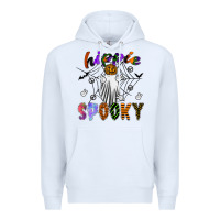 White hippie spooky Premium Hoodie - SublimationCraftShop