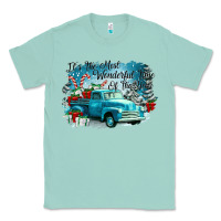 Seafoam its the wonderful time of the year truck Classic Tee - CowGirlArtShop
