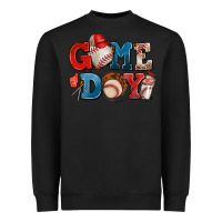 Black game day baseball Heavyweight Sweatshirt - AdoDesignShop