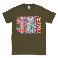 Army Green Easter Brushstrokes Classic Tee - RanaPortraitStore