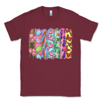 Burgundy Easter Brushstrokes Classic Tee - RanaPortraitStore