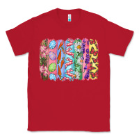 Red Easter Brushstrokes Classic Tee - RanaPortraitStore