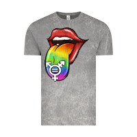 Cloud Rock Pride LGBT Sign Tongue Vintage Tee - Jasminsmagicworld