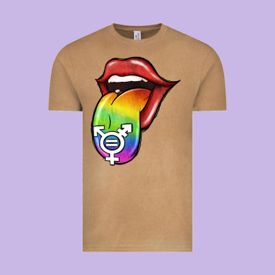 Pride Lgbt Sign Tongue Vintage Tee Designed By Jasminsmagicworld