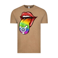 Vintage Coffee Pride LGBT Sign Tongue Vintage Tee - Jasminsmagicworld