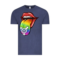 Vintage Denim Pride LGBT Sign Tongue Vintage Tee - Jasminsmagicworld