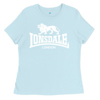 Baby Blue lonsdale classic logo lion Ladies Tee - DesignPulse