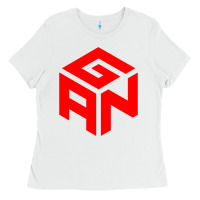 White GAN CUBE TIME Ladies Tee - DesignPulse