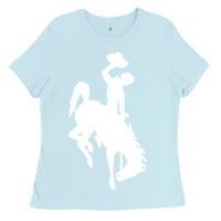 Baby Blue wyoming cowboys Ladies Tee - DesignPulse