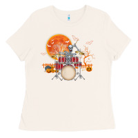 Bone Skeleton Drummer Halloween Costume Playing Drums Mens Boys Ladies Tee - DesignPulse