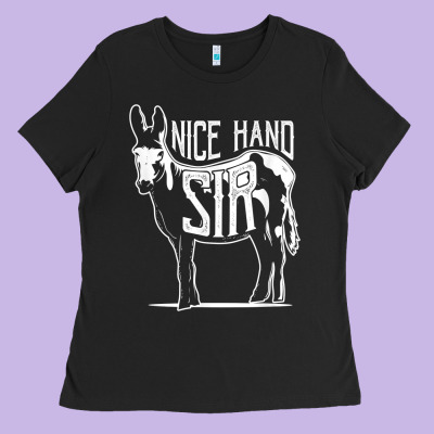 Nice Hand Sir Donkey Poker Funny Gambling Design For Fans Ladies Tee Designed By Designpulse