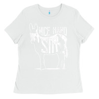 White Nice Hand Sir Donkey Poker Funny Gambling Design For Fans Ladies Tee - DesignPulse