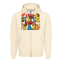 Sandshell little sister biggest fan softball Zipper Hoodie - AdoDesignShop