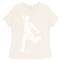 Bone soccer player ball Ladies Tee - DesignPulse