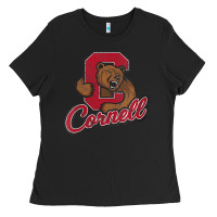 Black cornell Ladies Tee - DesignPulse