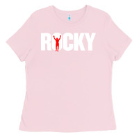 Bubblegum Pink boxer r o c k y Ladies Tee - DesignPulse