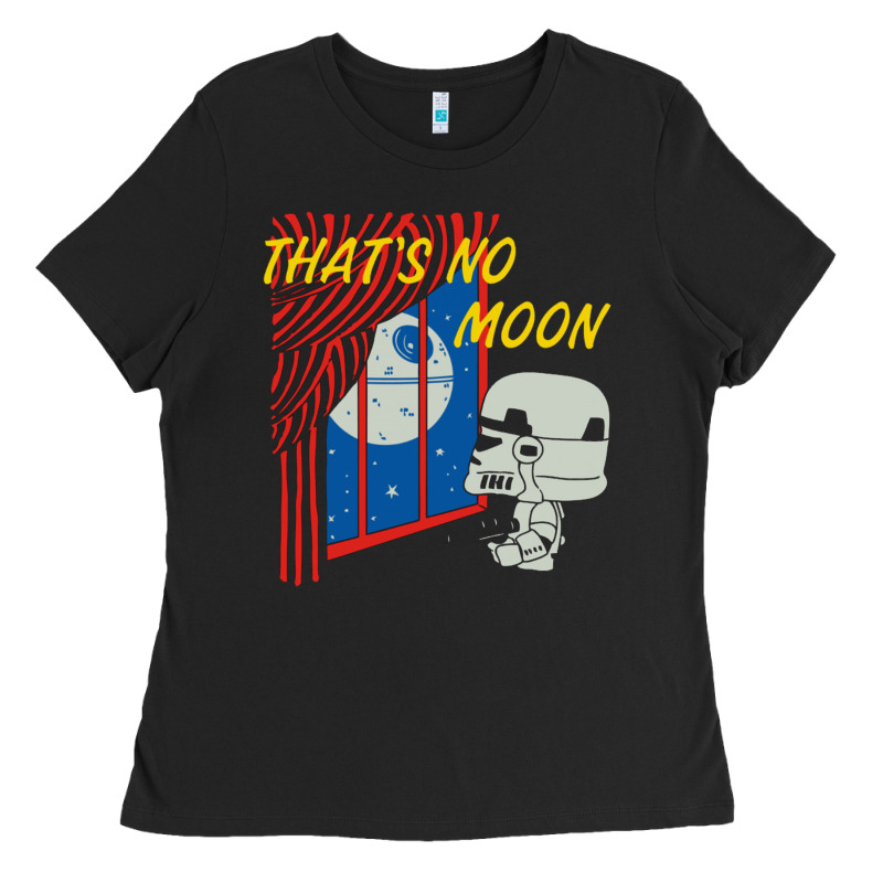That's No Moon Ladies Tee by DesignPulse | Teevron