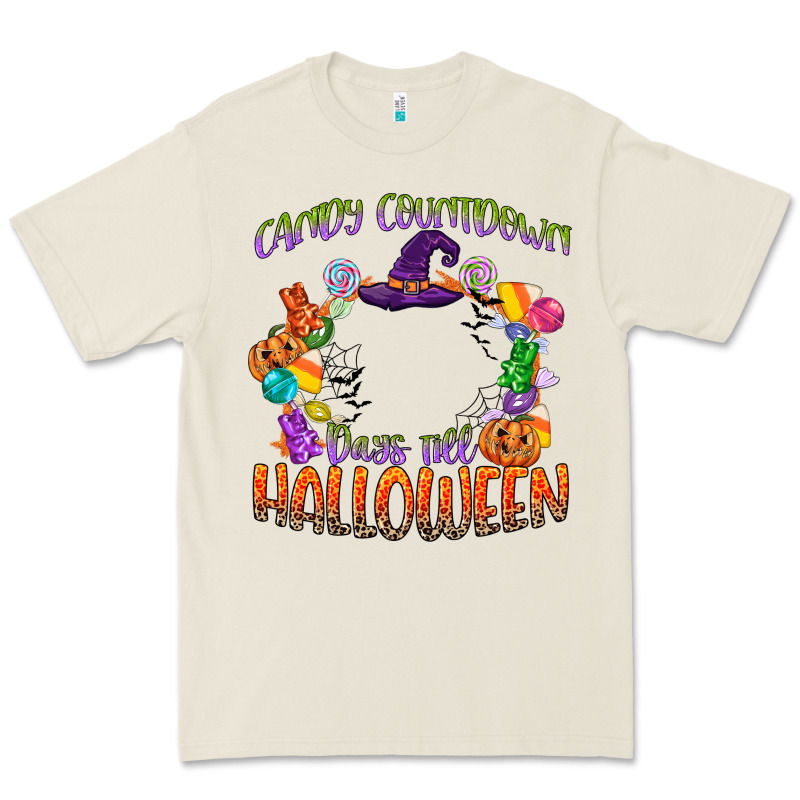 Candy Countdown Days Till Halloween Premium Tee by CowGirlArtShop | Teevron