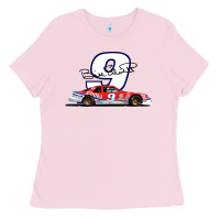 Bubblegum Pink Bill Elliott 1988 Winston Cup 9 Stock Car  Classic Ladies Tee - DesignPulse