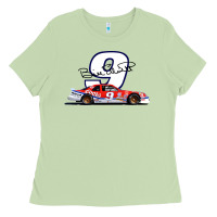 Matcha Bill Elliott 1988 Winston Cup 9 Stock Car  Classic Ladies Tee - DesignPulse