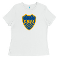 White Boca Juniors Ladies Tee - DesignPulse