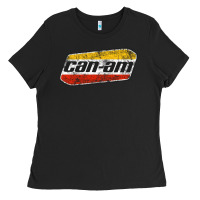 Black CANAM Vintage Original ATV UTV off road Gift Long Sleeve Ladies Tee - DesignPulse