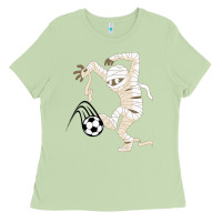 Matcha funny halloween soccer ball Ladies Tee - DesignPulse