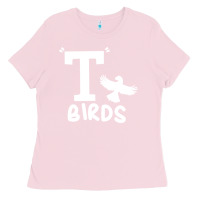 Bubblegum Pink t birds greaser thunderbirds 1970s t birds pullover hoodie Ladies Tee - DesignPulse