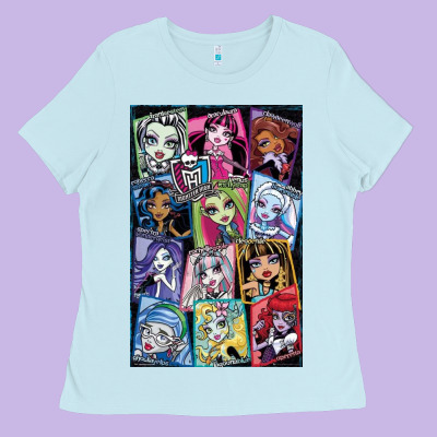 Monster High Character Ladies Tee Designed By Designpulse