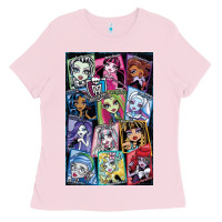 Bubblegum Pink monster high character Ladies Tee - DesignPulse