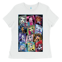 White monster high character Ladies Tee - DesignPulse