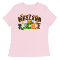 Bubblegum Pink Western lucky St. Patrick's Day Ladies Tee - CowGirlArtShop