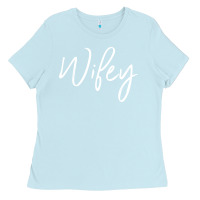 Baby Blue wifey sweat(b) Ladies Tee - DesignPulse