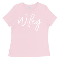 Bubblegum Pink wifey sweat(b) Ladies Tee - DesignPulse