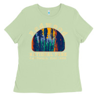Matcha redwood national park california retro vintage cam Ladies Tee - DesignPulse