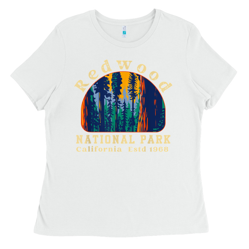 Redwood National Park California Retro Vintage Cam Ladies Tee by DesignPulse | Teevron