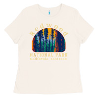 Bone redwood national park california retro vintage cam Ladies Tee - DesignPulse